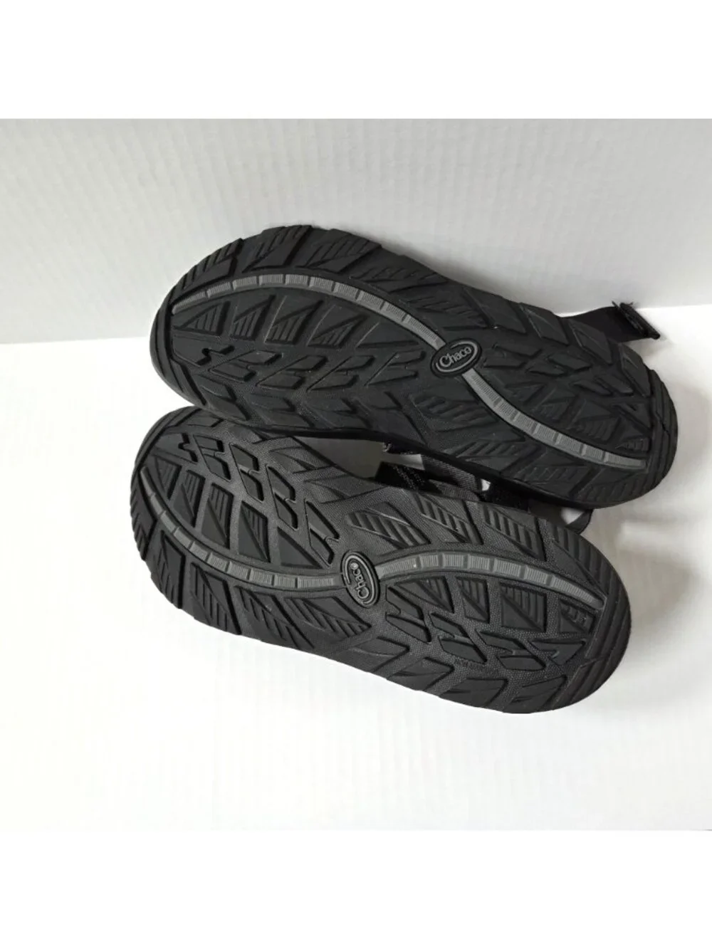Chaco Shoes Mens 12 Mega Z Classic Black Stripe Adjustable Hiking Sandals